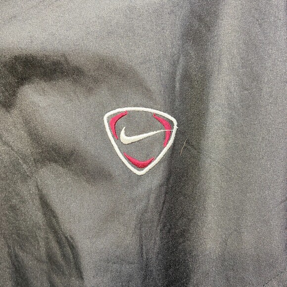 VTG 2000's Nike Jacket Black Large Swoosh on Back Mens sz L - Picture 3 of 7